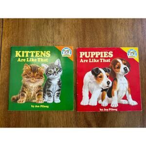 Vintage Kittens Puppies Are Like That Books Jan Ploog Set 1970s